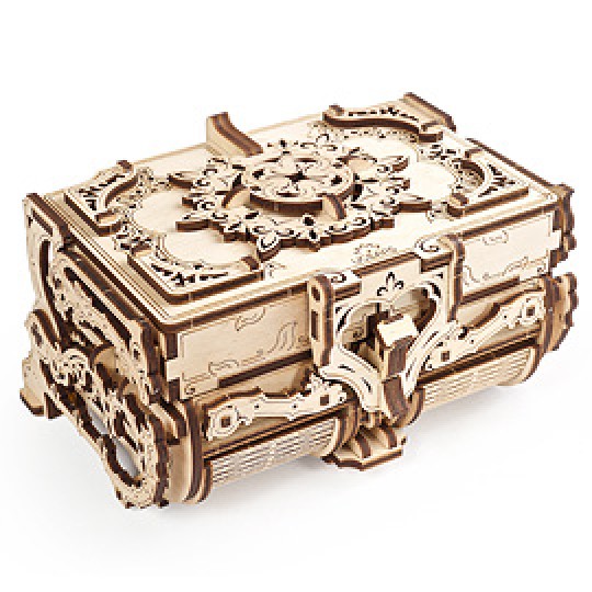 Wooden DIY Puzzle Beautiful Antique Box UGR70089