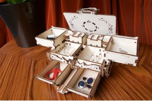 Wooden DIY Puzzle Beautiful Antique Box UGR70089