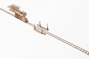 Set of Rails with Crossing mechanical model