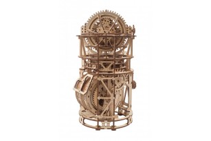 Sky Watcher Tourbillon Table Clock Mechanical Wood Model Kit UGR70162