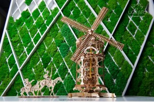 Tower Windmill Wooden Mechanical Model Kit UGR70055