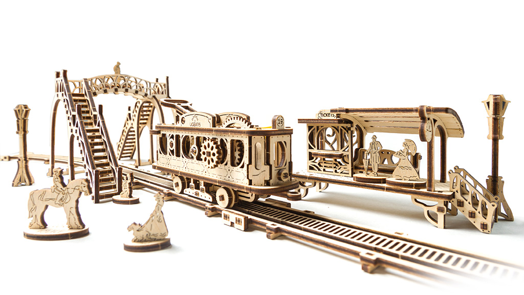 “Tram Line” model kit. Mechanical Town collection